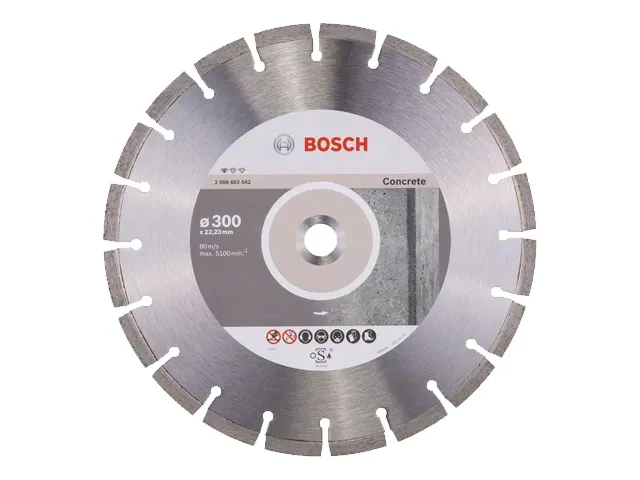 Алмазный круг 300х22 мм по бетону сегмент. STANDARD FOR CONCRETE BOSCH ( сухая резка) - фото 1 - id-p225894914