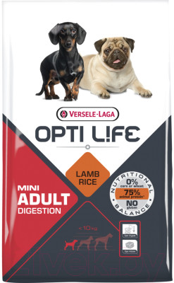 Сухой корм для собак Opti Life Adult Digestion Mini с ягненком и рисом / 431135 (7.5кг) - фото 1 - id-p225868277
