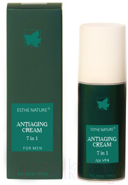 Крем для лица Esthe Nature Antiaging Day Cream For Men Антивозрастной с биопептидами 7в1 (50мл) - фото 1 - id-p225882256