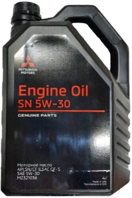 Моторное масло Mitsubishi Engine Oil 5W30 SN/CF GF-5 / MZ321036 (4л) - фото 1 - id-p225863306