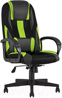 Кресло геймерское TopChairs ST-Cyber 9 (черный/зеленый)