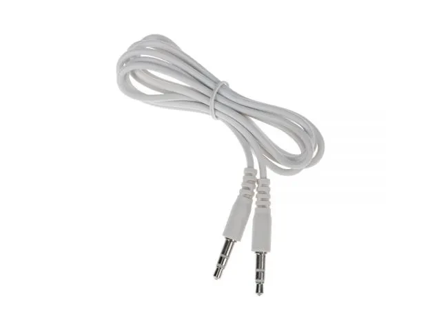 Аудио кабель 3,5 мм штекер-штекер 1 м белый REXANT - фото 1 - id-p225896890