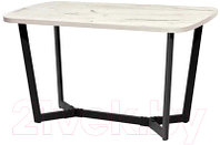Обеденный стол Millwood Лофт Мюнхен Л 130x80x75 (дуб белый Craft/металл черный)
