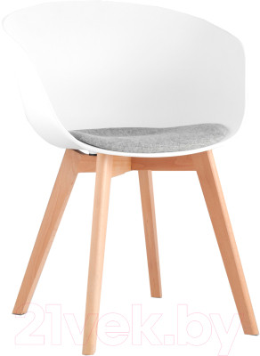 Стул Stool Group Libra Soft / 8320F (белый с подушкой/деревянные ножки) - фото 1 - id-p225852161