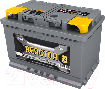 Автомобильный аккумулятор AKOM Реактор 6СТ-75 Евро / 575020009 (75 А/ч) - фото 1 - id-p225888706