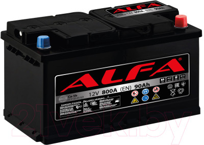 Автомобильный аккумулятор ALFA battery Hybrid R / AL 90.0 (90 А/ч) - фото 1 - id-p225850129