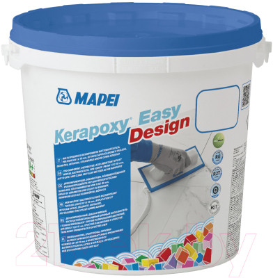 Фуга Mapei Kerapoxy Easy Design 112 (3кг, серый) - фото 1 - id-p225897059