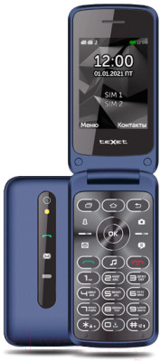Мобильный телефон Texet TM-408 (синий) - фото 1 - id-p225873324