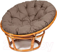 Кресло садовое Мир Ротанга Papasan 23/01 (коньяк/коричневый)