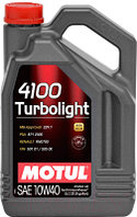 Моторное масло Motul 4100 Turbolight 10W40 / 108645 (5л)