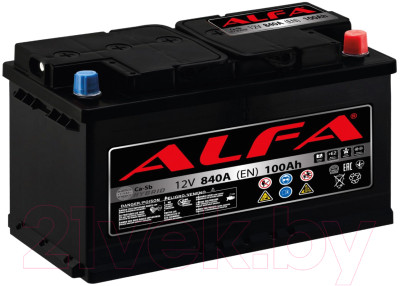 Автомобильный аккумулятор ALFA battery Hybrid R / AL 100.0 (100 А/ч) - фото 1 - id-p225850182