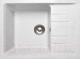 Мойка кухонная GranFest Quadro GF-Q650L (белый) - фото 1 - id-p225889798