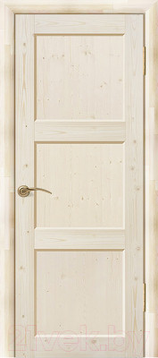 Дверь межкомнатная Wood Goods ДГФ-3Ф 80x200 (сосна неокрашенная) - фото 1 - id-p225892530