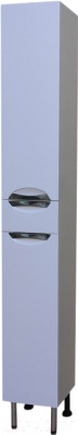 Шкаф-пенал для ванной СанитаМебель Камелия-52 Д3 (белый, левый) - фото 1 - id-p225853208