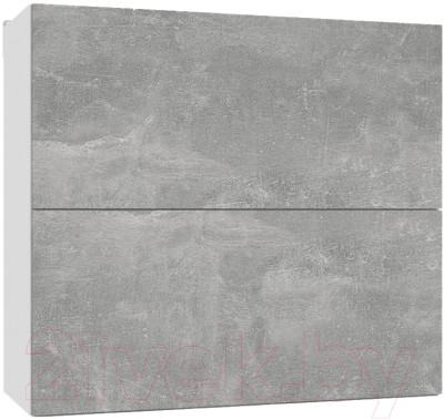 Шкаф навесной для кухни Интермебель Микс Топ ШНС 720-11-800 80см (бетон) - фото 1 - id-p225860286