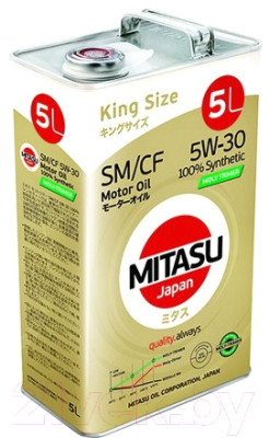 Моторное масло Mitasu Moly-Trimer SM 5W30 / MJ-M11-5 (5л) - фото 1 - id-p225865369