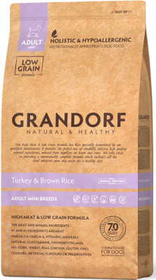 Сухой корм для собак Grandorf Mini Turkey&Rice (3кг) - фото 1 - id-p225873385