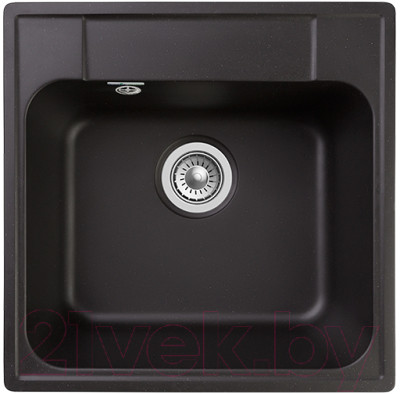 Мойка кухонная GranFest Quarz GF-Z48 (черный) - фото 1 - id-p225860299