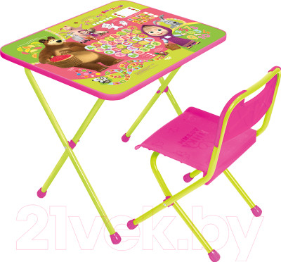 Комплект мебели с детским столом Ника КП/1 Маша и Медведь. Азбука 1 - фото 1 - id-p225898244