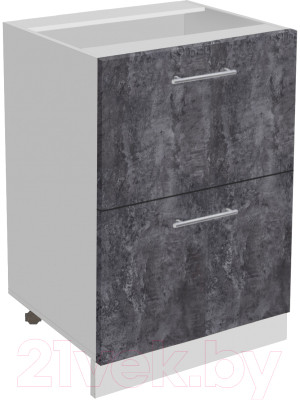 Шкаф-стол кухонный Артём-Мебель 600мм СН-114.16-Ш (ДСП бетон спаркс) - фото 1 - id-p225860329