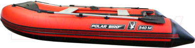 Надувная лодка Polar Bird Merlin PB- 360M ПБ39 стеклокомпозит (черный/красный) - фото 1 - id-p225837123