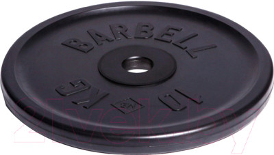 Диск для штанги MB Barbell Олимпийский d51мм 10кг (черный) - фото 1 - id-p225866447