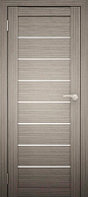 Дверь межкомнатная Юни Амати 01 80x200 (дуб дымчатый/стекло белое)