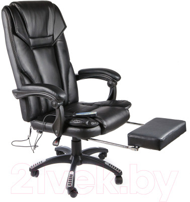Массажное кресло Calviano 1589 (черный с подножкой) - фото 1 - id-p225845306