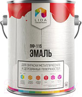 Эмаль Lida Optima ПФ-115 (20кг, серый)