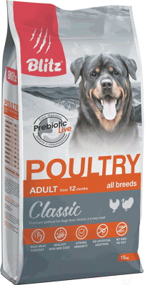 Сухой корм для собак Blitz Pets Classic Adult Dog Poultry / 4159 (15кг) - фото 1 - id-p225871493
