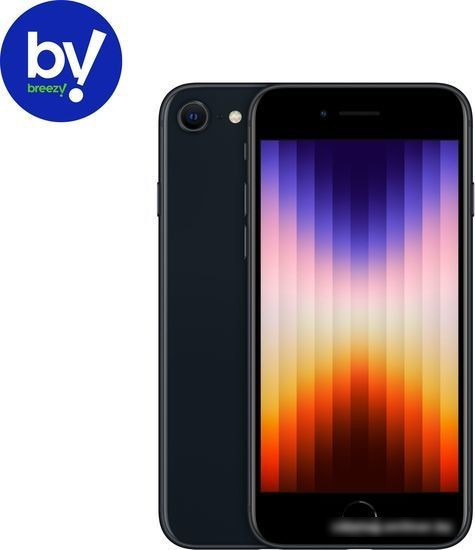 Смартфон Apple iPhone SE 2022 128GB Воcстановленный by Breezy, грейд C (черный) - фото 1 - id-p225884134