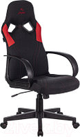 Кресло геймерское Бюрократ Zombie Runner (черный/текстиль красный)