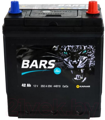 Автомобильный аккумулятор BARS Asia 6СТ-42 Рус L+ 350A (42 А/ч) - фото 1 - id-p225860397