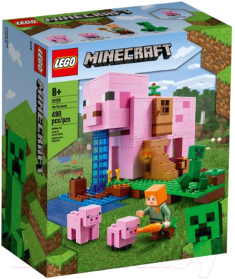 Конструктор Lego Minecraft Дом-свинья / 21170 - фото 1 - id-p225860400