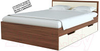 Односпальная кровать Стендмебель Гармония КР-608 90x200 (ясень шимо светлый/ясень шимо темный)