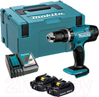 Профессиональная дрель-шуруповерт Makita DHP453RAJ