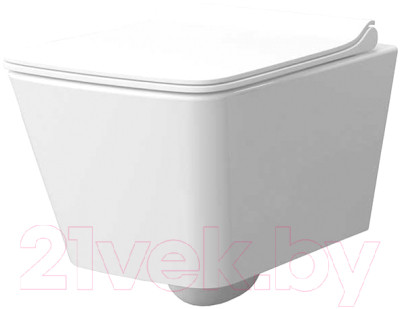 Унитаз подвесной Керамин Тобаго R МЛ Slim (с жестким сиденьем и микролифтом) - фото 1 - id-p225843272