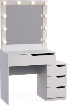 Туалетный столик с зеркалом Мир Мебели SV-46 с подсветкой - фото 1 - id-p225898451