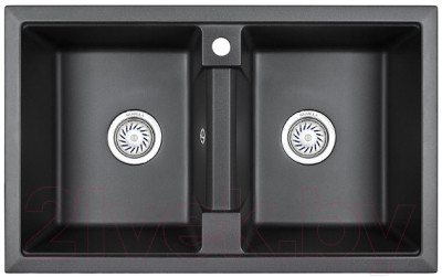 Мойка кухонная GRANULA GR-8101 (черный) - фото 1 - id-p225845397