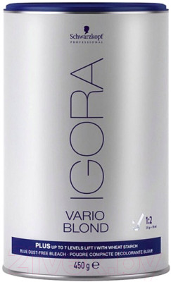 Порошок для осветления волос Schwarzkopf Professional Vario Blond Plus голубой (450г) - фото 1 - id-p225875532