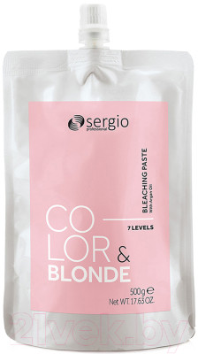 Крем для осветления волос Sergio Professional Color&Blonde (500г) - фото 1 - id-p225884564