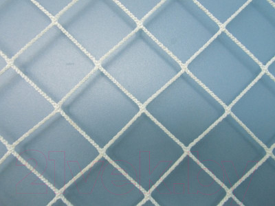 Футбольная сетка Luxsol Безузловая 7.5x2.5x1/1 (2.8мм, белый) - фото 1 - id-p225866565