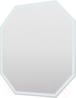 Зеркало Пекам Octagon 80x80 / octagon-80x80dpcl (с подсветкой, сенсором на взмах руки, часами и подогревом) - фото 1 - id-p225843307