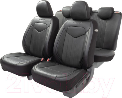 Комплект чехлов для сидений Autoprofi Signature SGN-1505GF BK/BK - фото 1 - id-p225855419