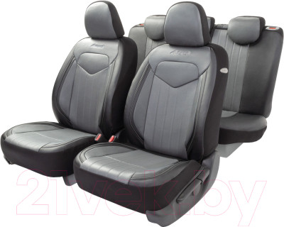 Комплект чехлов для сидений Autoprofi Signature SGN-1505GF BK/GY - фото 1 - id-p225855420