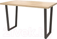 Обеденный стол Millwood Лофт Уэльс Л 120x70x75 (дуб золотой Craft/металл черный)