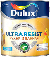 Краска Dulux Ultra Resist для кухни и ванной (2.5л, белый матовый)