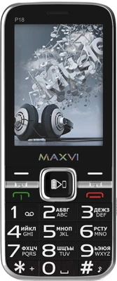Мобильный телефон Maxvi P18 (черный) - фото 1 - id-p225867596