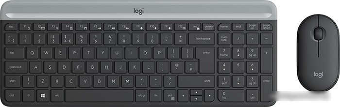 Клавиатура + мышь Logitech MK470 Slim Wireless Combo - фото 1 - id-p225885309
