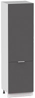 Шкаф-пенал кухонный Интермебель Микс Топ П 2140-2-600 (графит серый)